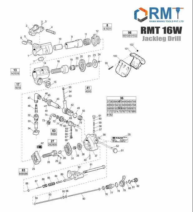 RMT 16W - Jackleg Drill
